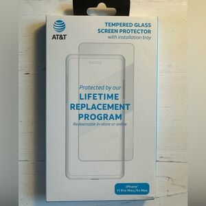 NWT AT&T iPhone 11 Pro Max/XS Max Tempered Glass Screen Protector